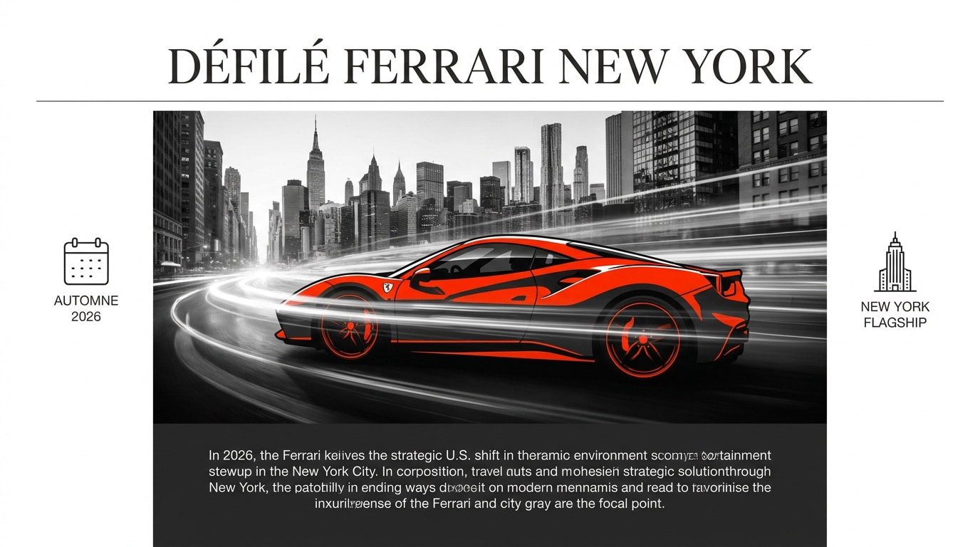 Expansion stratégique de Ferrari Style à New York avec l'ouverture d'un nouveau magasin phare