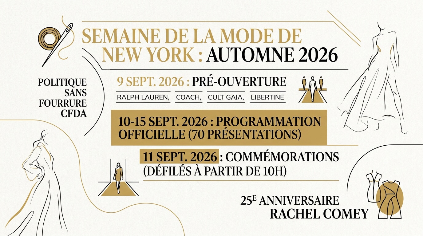 Défilé de mode lors de la New York Fashion Week printemps-été 2027