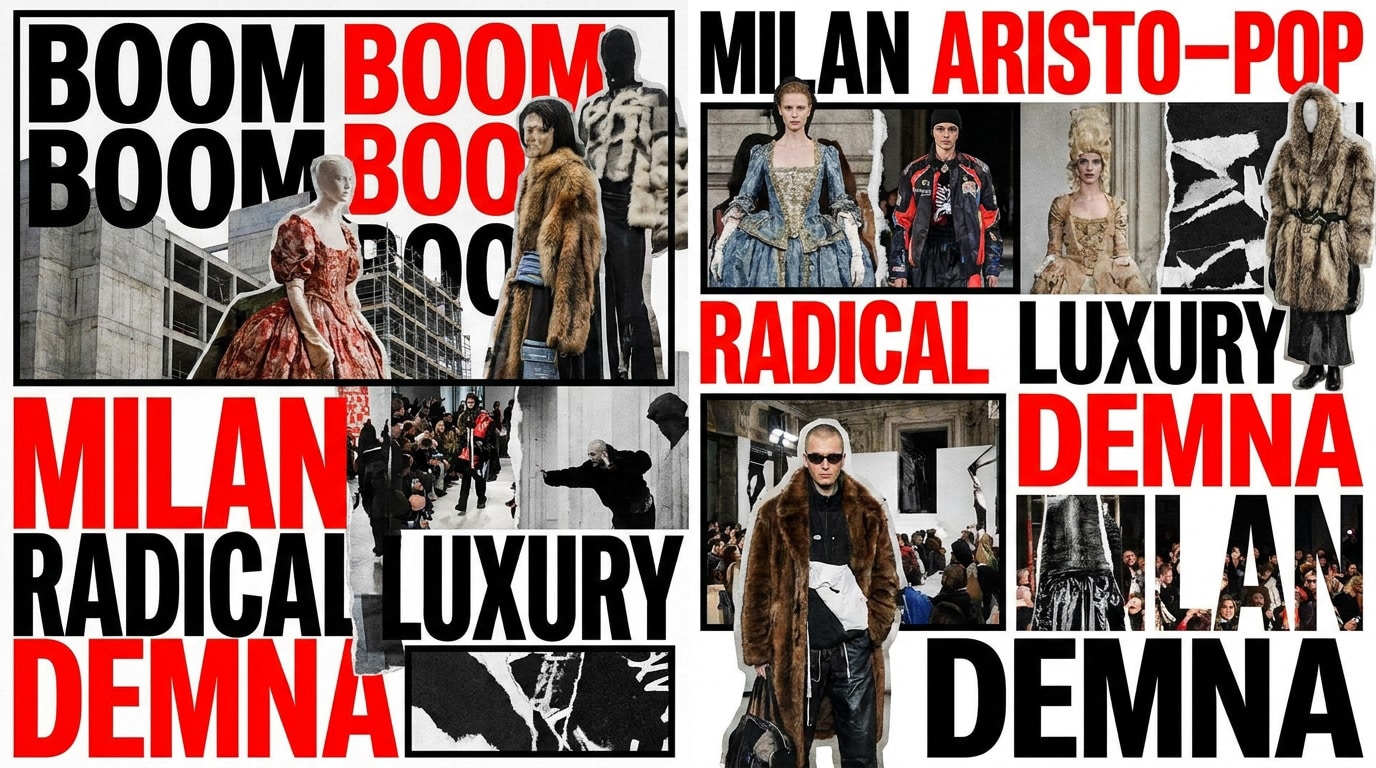 Défilé Gucci par Demna à Milan mélangeant codes aristocratiques et culture pop