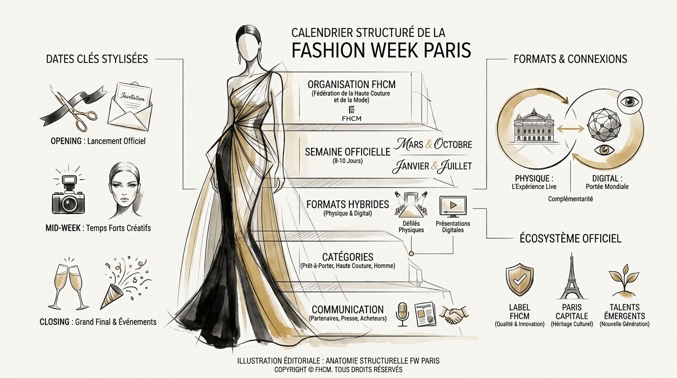 Calendrier officiel et événements de la Fashion Week de Paris