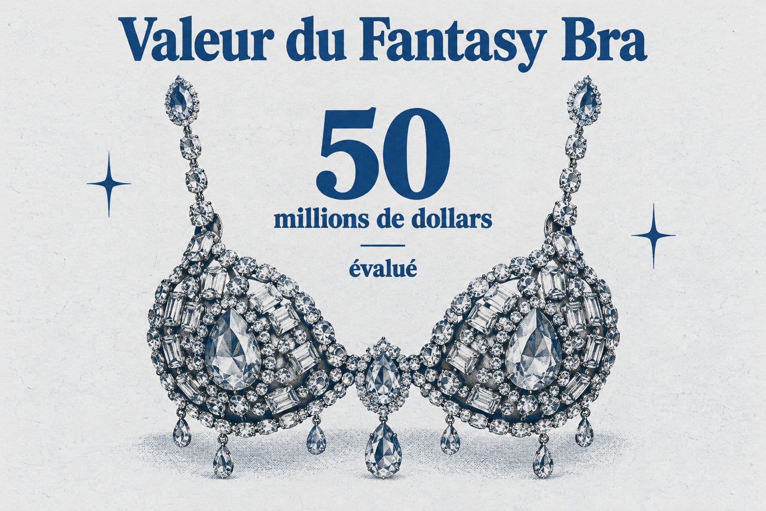Un soutien-gorge de haute joaillerie est évalué à 50 millions de dollars.